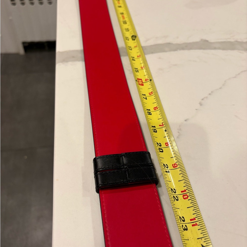 Christian Louboutin Black Belt with  Gold hardware New in Box - Picture 11 of 11